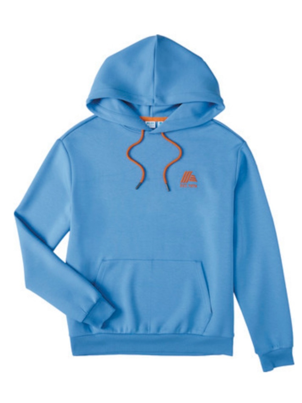 Aldi Gear Pullover Sweatshirt Hoodie Blue Orange Logo Unisex Xtra Large Men’s XL